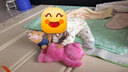 歡喜小熊嬰兒連體衣純棉秋季薄棉三層保暖男女寶寶保暖衣爬服新生兒衣服 曬單實(shí)拍圖