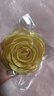 芠拉高雅立體蕾絲絹紗玫瑰 韓版手工花朵胸花頭花布藝胸針 酒紅 金香檳(直徑8厘米) 曬單實(shí)拍圖
