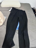 伯爵卓爾高級感羊毛呢單褶休閑褲男直筒23冬季韓版通勤加厚褲子男 F341508 隕石黑 31 曬單實(shí)拍圖