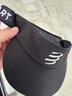 COMPRESSPORTCS 25新款競賽空頂帽馬拉松跑步帽越野跑透氣遮陽(yáng)帽 黑色 曬單實(shí)拍圖