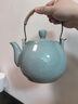 青瓷茶壺單壺大號龍泉冰裂陶瓷大容量功夫茶具泡茶提梁壺中式茶具 大號 哥窯粉青 1200帶濾網(wǎng) 小號750ML 大號1200ML 曬單實拍圖
