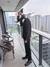 栗譜西服套裝男休閑韓版正裝高級感英倫結婚伴郎禮服垂感潮流西裝外套 黑色【三件套】西服+西褲+T恤 M(100-115斤) 曬單實(shí)拍圖