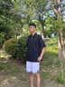 卡賓（CABBEEN）【重磅純棉】男裝火元素logo短袖Polo衫拉鏈翻領(lǐng)上衣潮牌T恤 煤黑色01 L /175/50 曬單實拍圖