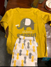 舒貝怡兒童內衣套裝純棉家居服男女寶寶衣服新秋款秋衣褲睡衣黃色100CM 曬單實(shí)拍圖