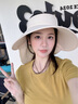 牧爾西防曬帽護頸一體夏季戶(hù)外防紫外線(xiàn)可折疊披肩空頂遮陽(yáng)帽子女漁夫帽 曬單實(shí)拍圖