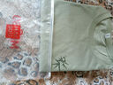 名創(chuàng  )優(yōu)品（MINISO）短袖男T恤寬松潮流薄荷曼波穿搭上衣夏季冰感純棉大碼圓領(lǐng)半袖男t 棕櫚綠(雅竹胸標) XL 180 (不起球不掉色) 曬單實(shí)拍圖