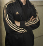 阿迪達斯 （adidas）男子經(jīng)典三條紋休閑舒適運動防風(fēng)拼接百搭休閑潮流寬松夾克外套 TR30JR-BG M 曬單實拍圖