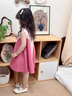 班喜迪女童連衣裙夏裝2025新款洋氣寶寶夏日公主裙夏季無(wú)袖兒童背心裙子 粉色 100 曬單實(shí)拍圖