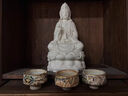 聚善緣坐蓮觀(guān)音菩薩佛像家用供奉陶瓷佛像觀(guān)音像客廳觀(guān)世音菩薩擺件白瓷 10吋坐蓮 觀(guān)音 曬單實(shí)拍圖