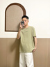 Calvin Klein內衣25春夏新款男士刺繡純棉ck可外穿睡衣短袖T恤家居服NM2748 SQE-淺棕茶 L 曬單實(shí)拍圖
