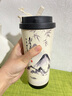 GROOT2025款保溫杯男女國風(fēng)316不銹鋼內膽車(chē)載咖啡吸管泡茶水分離水杯 江山如畫(huà)-黑色316款帶茶隔 520ml 曬單實(shí)拍圖