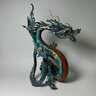 生意興隆青龍銅工藝品五爪龍辦公室擺件工藝品玄關(guān)裝飾公司開業(yè)禮 生意興隆(青龍-小號(hào))+底座 曬單實(shí)拍圖