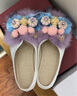 娟的絹春夏非遺手工虎頭鞋老北京布鞋軟底舒適居家外出拖鞋女虎頭民俗鞋 芷悠拖 37 曬單實(shí)拍圖
