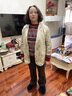 兆君2025春夏新款重磅桑蠶絲西裝外套女長(zhǎng)袖拼接香云紗真絲上衣 拼色 2XL 曬單實(shí)拍圖
