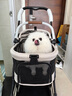 beberoad寵物手推車(chē) 遛狗小型犬貓咪外出神器小推車(chē)輕便折疊提籃可分離 T3米色 曬單實(shí)拍圖