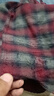純棉男士中老年長(cháng)袖格子襯衫大碼寬松有口袋抗皺免燙爸爸長(cháng)袖襯衣 286-1紅格 3XL-43建議160-180斤 曬單實(shí)拍圖
