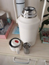 虎牌316食品級不銹鋼戶(hù)外運動(dòng)便攜大容量保溫杯 高顏值保冷提手水壺 純白1000ml虎3 曬單實(shí)拍圖