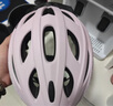 洛克兄弟（ROCKBROS） 騎行頭盔帶風鏡一體男女山地車公路車安全帽眼鏡騎行裝備 透氣款-粉色（灰色鏡片+帽檐） L碼（58-62cm） 曬單實拍圖