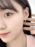 DAISY DREAM高級感鋯石素圈耳圈女款小眾設計感超閃耳環(huán)氣質(zhì)養耳洞耳釘耳飾品 藍色鋯石耳圈【一對】 曬單實(shí)拍圖