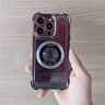 ZRGAE適用于iPhone 16 Pro Max蘋果14promax手機(jī)殼四角氣囊Magsafe磁吸透明女款鏡頭全包防摔保護(hù)套男簡(jiǎn) 紫色漏標(biāo)款 蘋果14 曬單實(shí)拍圖
