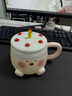 藍極暖冬禮物生日禮物女生可愛(ài)蛋糕杯子送閨蜜兒童學(xué)生馬克杯創(chuàng  )意禮品 粉色生日蛋糕杯+芝芝醬手提盒 曬單實(shí)拍圖