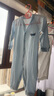 多嘻?？▼雰哼B體衣春秋款新生衣服睡衣嬰幼兒哈衣外出服 淺藍(lán)色 73cm 曬單實(shí)拍圖