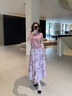 顏域氣質(zhì)減齡穿搭一整套2024新款女士夏季套裝針織衫半身裙兩件套 粉色 S/36 曬單實(shí)拍圖
