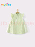 優(yōu)奇嬰兒衣服女寶寶夏季薄款無袖連衣裙女童裙子周歲禮服滿月紅色喜慶 曬單實(shí)拍圖