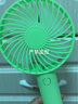 鰻而登 手持小風(fēng)扇usb迷你電風(fēng)扇桌面支架手握隨身便攜式小型情侶學(xué)生降溫神器宿舍可充電長(cháng)續航 綠色 500mAh 曬單實(shí)拍圖