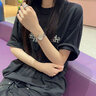 天珺（TANGIN）瑞士手表女士 石英鋼帶防水時(shí)尚玫瑰金 真鉆女生日禮物 白面玫釘 女表 T1067LHWFB 曬單實(shí)拍圖