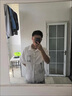 羅蒙（ROMON）短袖襯衫男士春夏季潮流簡約免燙襯衣修身休閑外套男上衣服男裝 CS8717淺藍(lán)色 XL （約120-135斤可穿） 曬單實(shí)拍圖