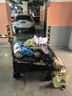 歐梵普（oufanpu）戶外露營(yíng)車折疊推車帶桌板手拉車折疊擺攤車后開拖斗手推車營(yíng)地車 300L 有剎車 8寸【帶桌板】 坦克輪+后開 曜石黑 曬單實(shí)拍圖