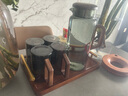 啟潤玻璃冷水壺耐高溫家用日式大容量加厚高硼硅泡茶玻璃茶杯水具套裝 煙灰高山壺+4個350ml杯+茶盤 曬單實拍圖