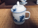 境坊間手繪竹林茶舍馬克杯家用茶水分離過濾茶葉辦公室陶瓷喝水杯子帶蓋 竹林茶舍-將軍辦公杯 純手繪 曬單實拍圖