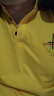 漢角 男士短袖t恤夏季純棉翻領(lǐng)休閑有帶領(lǐng)上衣服青年印花polo打底衫男 黃色+白色【更實(shí)惠】 3XL/185【150-165斤穿】 曬單實(shí)拍圖