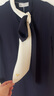 Tory Burch 湯麗柏琦 【線上專享】經(jīng)典款女裝 襯衫連衣裙 63205 中調(diào)海軍藍/象牙白 480 160/84A S 曬單實拍圖