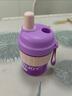 樂(lè )扣樂(lè )扣（locknlock）耐熱耐冷直飲雙飲密封防漏吸管杯便攜提手600ml大容量辦公室水杯 HAP535PUPFU紫色600ml1個(gè) 曬單實(shí)拍圖