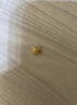 詠者黃金蓮蓬兩世歡吊墜女3D硬金999足金轉運珠手鏈DIY配件紅繩手串 帶管兩世歡約0.45g 曬單實拍圖