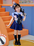 迪士尼（Disney）童裝女童夏裝套裝兒童衣服女孩夏季兔子警官短袖裙子三件套小女孩 三件套+領帶掛件 110 建議4~5歲（100-110cm） 曬單實拍圖