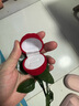 貞嘻玫瑰花戒指盒求婚訂婚告白戒指盒子驚喜婚禮首飾盒飾品收納盒禮盒 玫瑰花戒指盒一個(gè)【空盒】 曬單實(shí)拍圖
