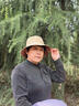 SOMUBAY老人春秋帽子女士薄款雙面戴漁夫帽中老年媽媽夏季防曬盆帽遮陽帽 卡其色 均碼(56-58cm) 曬單實拍圖