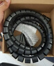 索厲 束線管包線管理線管纏繞管 直徑25mm長10米黑色 DX100電線收納理線器電線保護套配理線夾 曬單實拍圖