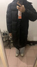 鴨鴨（YAYA）王一博同款羽絨服男女加厚工裝冬季可拆帽戶外貉子毛領(lǐng)保暖外套 黑色 L (175/92A) 曬單實(shí)拍圖