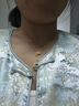周六福玫瑰星辰黃金項(xiàng)鏈女足金吊墜女生日禮物計(jì)價(jià)A0613874 約4.27g  曬單實(shí)拍圖
