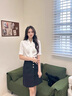 櫻芭妮職業(yè)裝正裝白襯衫女2025夏季新款七分袖工作服襯衣工裝工服 Y【短袖】白色單件襯衫 L 【100-110斤】 曬單實拍圖
