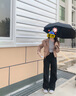 儷幽德國品質(zhì)電動(dòng)雨傘全自動(dòng)大號折疊雨傘太陽(yáng)傘遮陽(yáng)傘男士女晴雨兩用黑色【192傘骨晴雨兩用】 曬單實(shí)拍圖