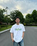 真維斯（Jeanswest）短袖男夏季新款寬松大碼vintage復(fù)古油畫(huà)風(fēng)百搭情侶裝潮流純棉t恤  白色(夏季限定) L (175) (收藏加購(gòu)優(yōu)先發(fā)) 曬單實(shí)拍圖