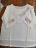RGPX棉麻女裝亞麻夏季女款刺繡純棉短袖T恤夏季棉麻襯衫寬松復(fù)古上衣 白色 【優(yōu)質(zhì)版】 M 【建議85-105斤】 曬單實(shí)拍圖