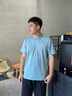 AQUASCUTUM/雅格獅丹2025春夏男士商務(wù)休閑翻領(lǐng)短袖POLO衫 阿什利藍 XL 曬單實(shí)拍圖