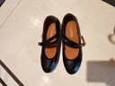 錦衫明玉真皮舞蹈鞋拉丁舞鞋女新款軟底廣場(chǎng)舞鞋中跟交誼舞恰恰舞摩登舞鞋 黑色4厘米 37 曬單實(shí)拍圖